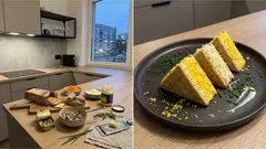 Wygląda jak deser, a w środku Mimoza: piramidki z krakersów